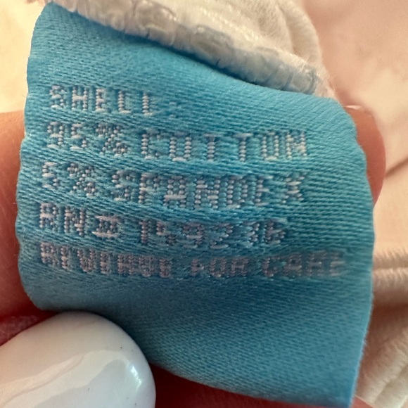 J. McLAUGHLIN Loris White Wide Leg Button Fly Cropped Stretch Jeans Size 8 CLEAN - Picture 9 of 9